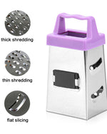 Fissman 3-Sided MINI Grater Stainless Steel Multifunctional Handheld Cheese Peel Ref Magnet 3inch