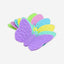 Fissman Butterfly Pot Magnet 2Pc Blue