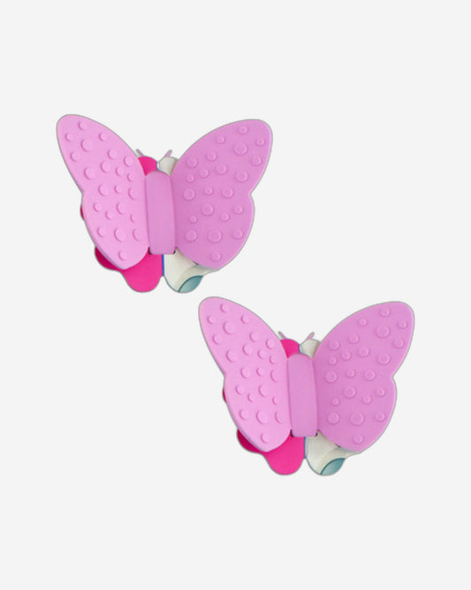 Fissman 2-Piece Butterfly Pot Holder Magnet Set Pink