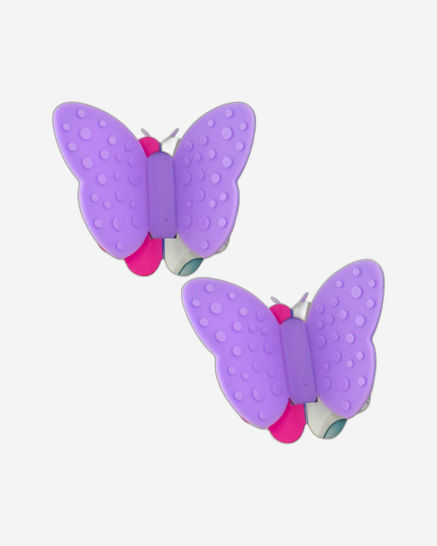 Fissman 2-Piece Butterfly Pot Holder Magnet Set Purple