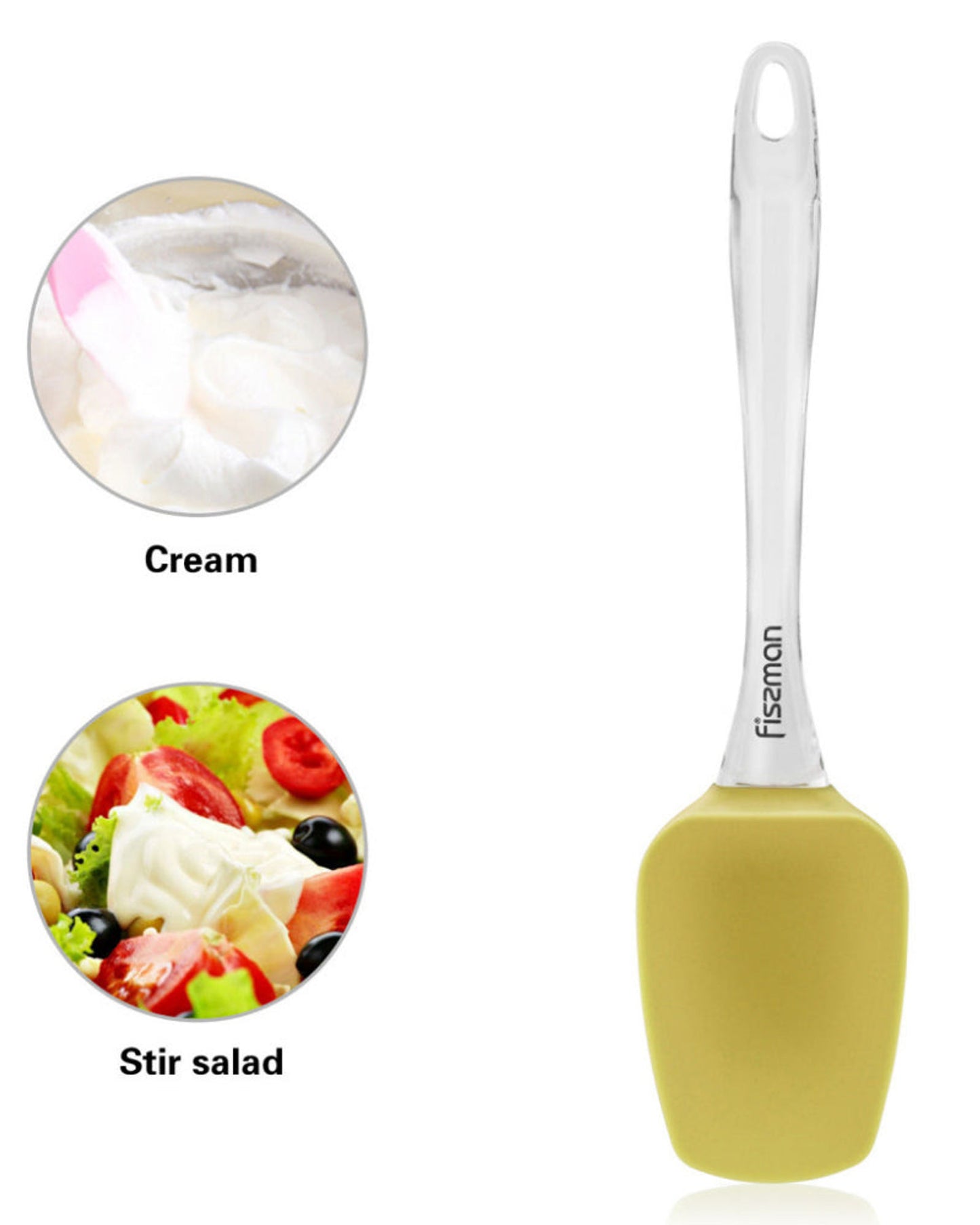 Fissman Spatula With Handle Yellow/Clear 25x8cm
