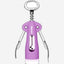 Fissman Corkscrew Purple/Silver