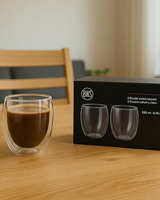 B&S  Double Wall 250 ml Glass