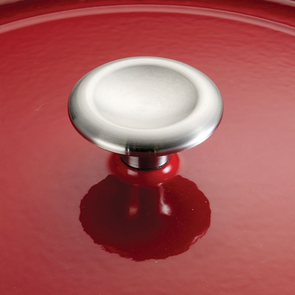 Tramontina Since 1911 Made In Brazil 5.5 Qt Enameled Cast-Iron Series 1000 Covered Round Dutch Oven - Gradated Red