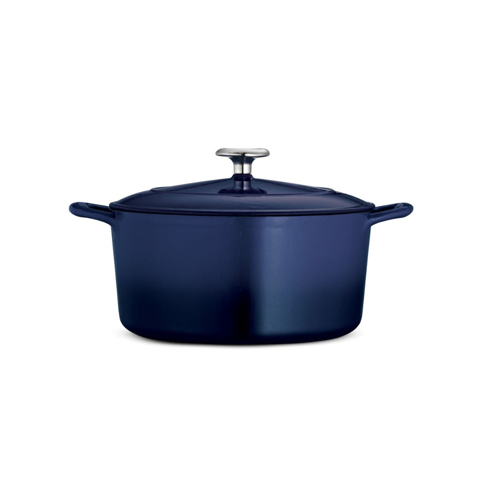 Tramontina Since 1911 Made In Brazil 5.5 Qt Enameled Cast-Iron Series 1000 Covered Round Dutch Oven - Gradated Cobalt