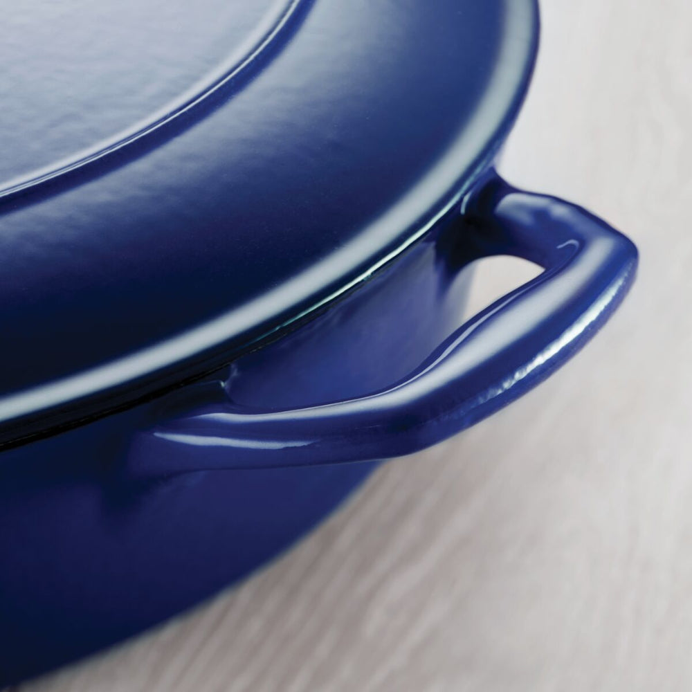 Tramontina Since 1911 Made In Brazil 5.5 Qt Enameled Cast-Iron Series 1000 Covered Round Dutch Oven - Gradated Cobalt