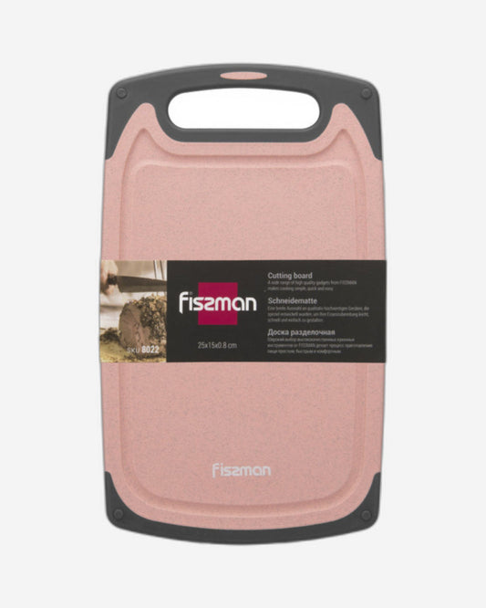 Fissman Multi-Purpose Cutting Board Pink/Grey 25x15x0.8cm