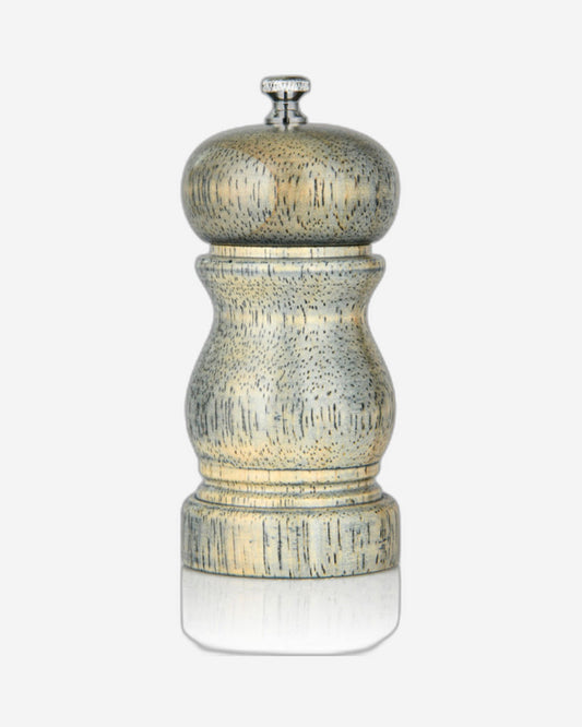 Fissman Salt and Pepper Mill Rook Shape Grey Wooden Style 11x5cm