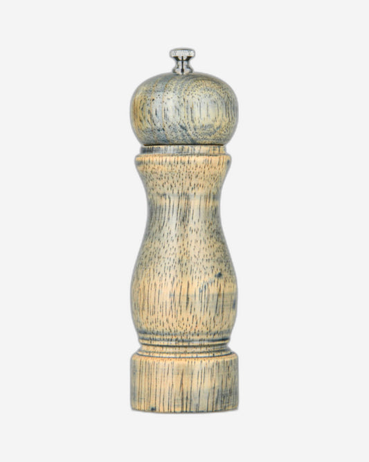 Fissman Salt and Pepper Mill Rook Shape Grey Wooden Style 16.5x5cm