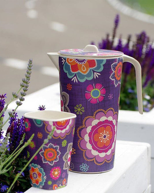 Fissman Purpur Printed Glass Purple/Green/Beige 400ml