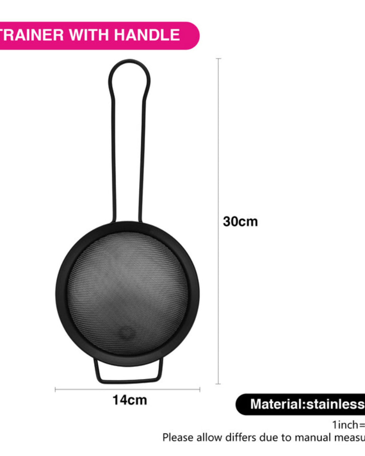 Fissman Strainer 14cm With Handle Steel
