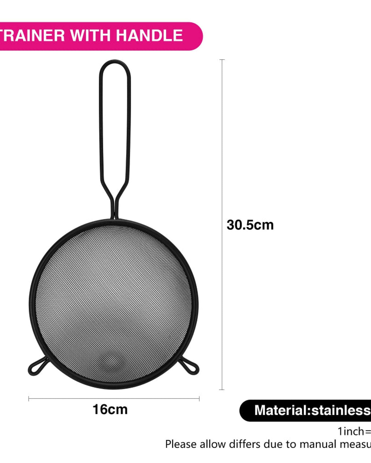 Fissman Strainer Fine Mesh 16cm