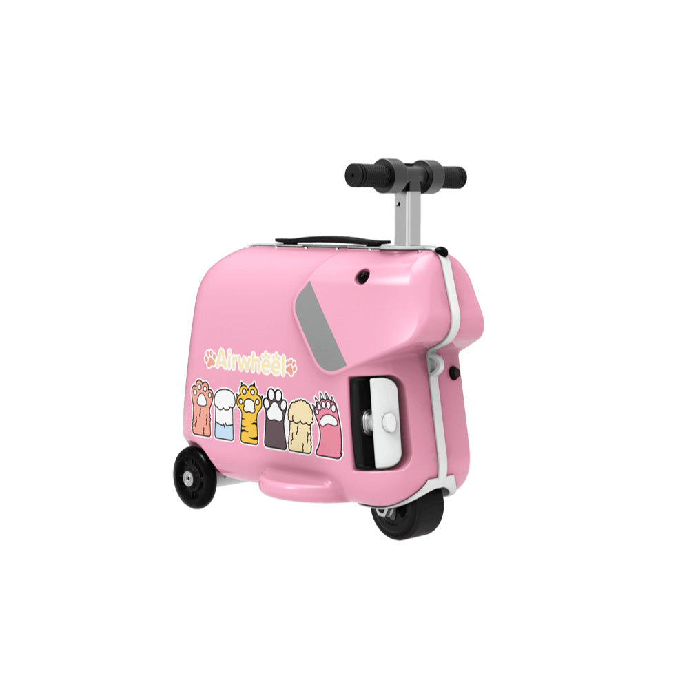 Airwheel SQ3 - Electric Luggage Scooter - Pink | Kids Riding Suitcase with Removable Battery