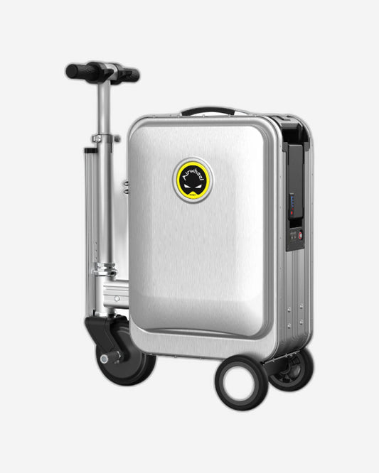 Airwheel SE3SL - Electric Luggage Scooter - Silver | Smart-Riding Automatic-Extendable Suitcase with Removable Battery