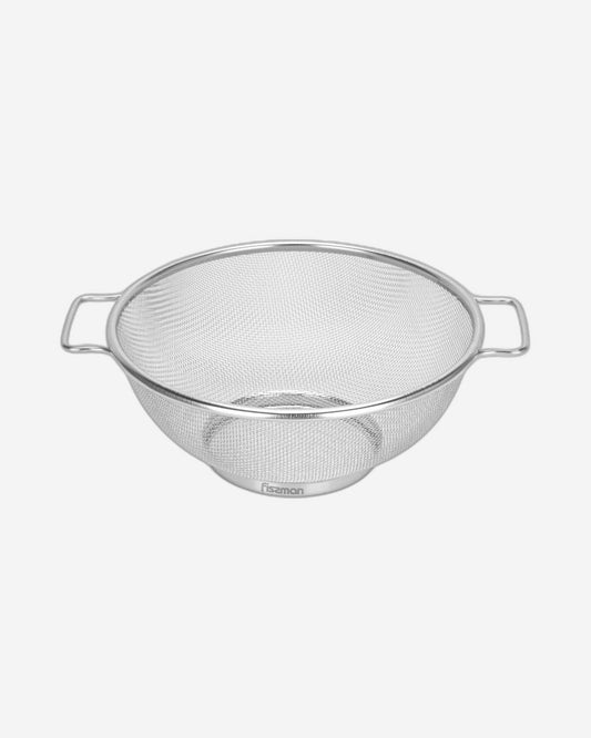 Fissman Round Strainer With Handle Silver 22cm
