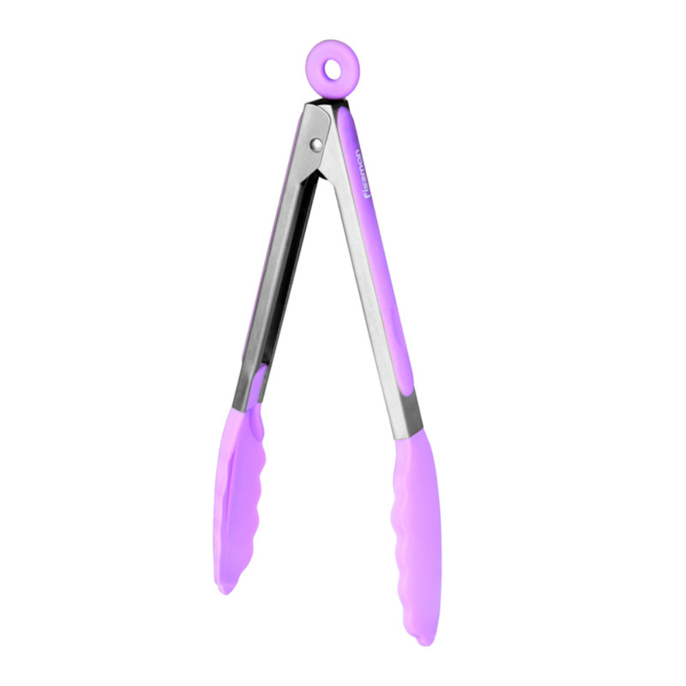 Fissman Kitchen Tongs With Handle Purple/Grey 23cm