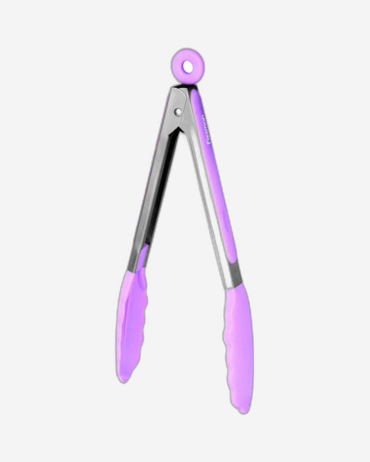 Fissman Kitchen Tongs With Handle Purple/Grey 23cm