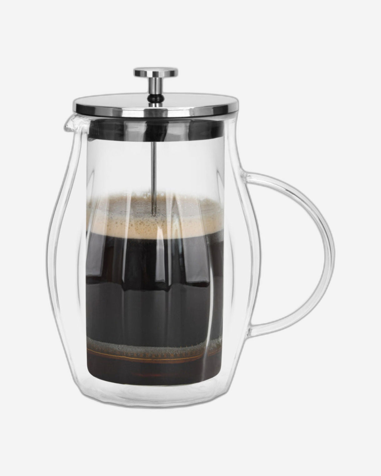 Fissman French Press Coffee Double Wall Silver 600ml
