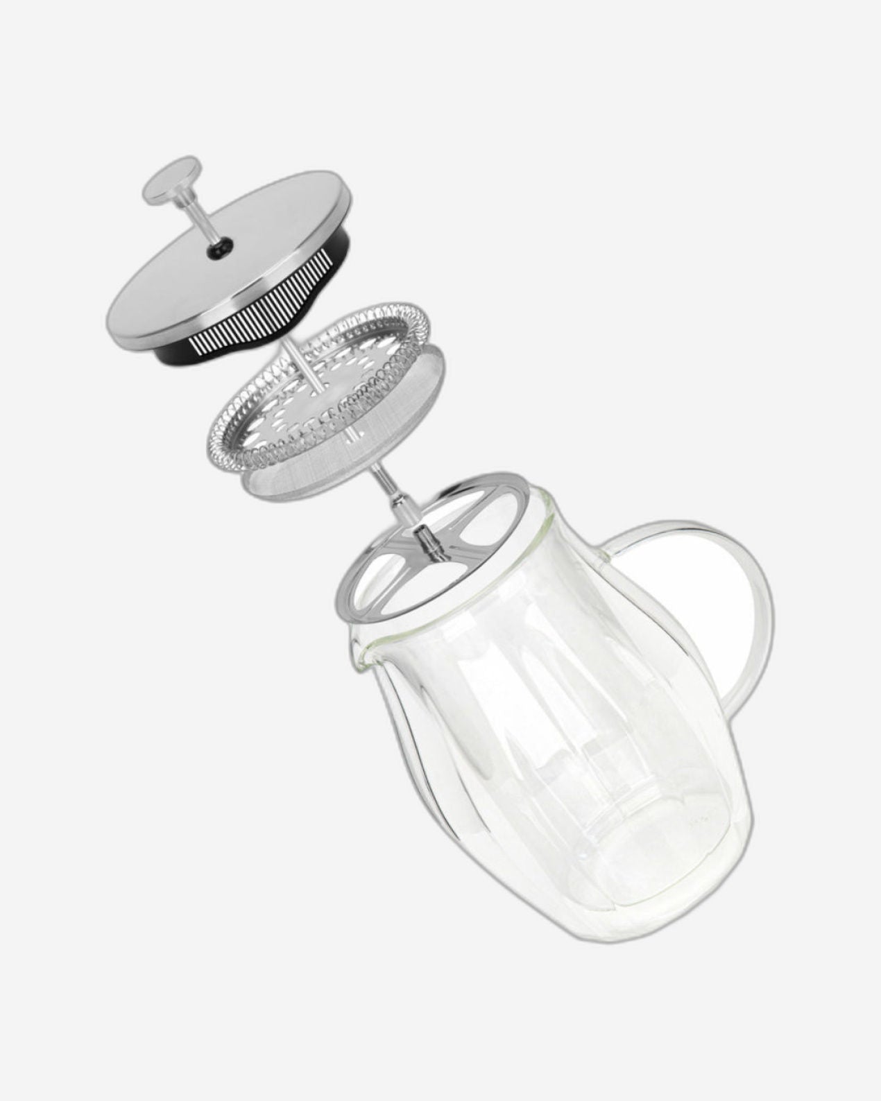 Fissman French Press Coffee Double Wall Silver 600ml