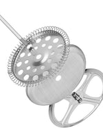 Fissman Double wall French Press Coffee Maker Borosilicate Glass 600ml Silver