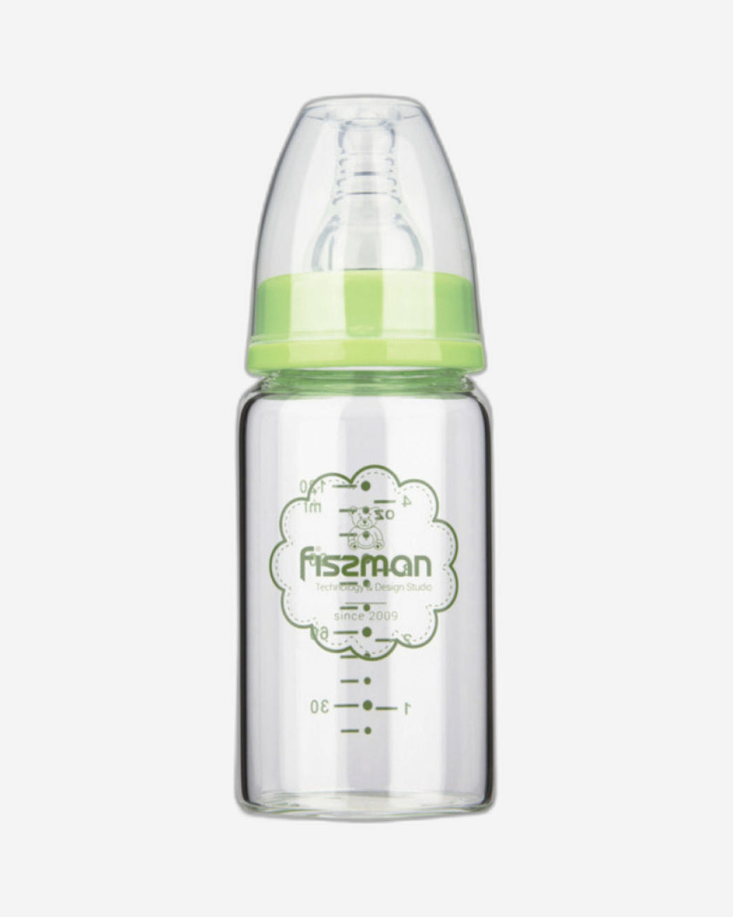 Fissman Feeding Bottle Borosilicate Green