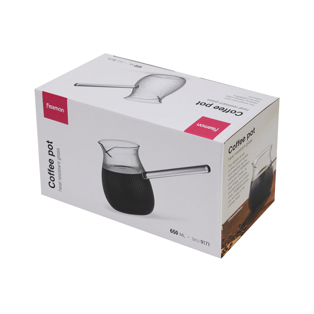 Fissman Coffee Pot 650ml Heat Resistant Glass