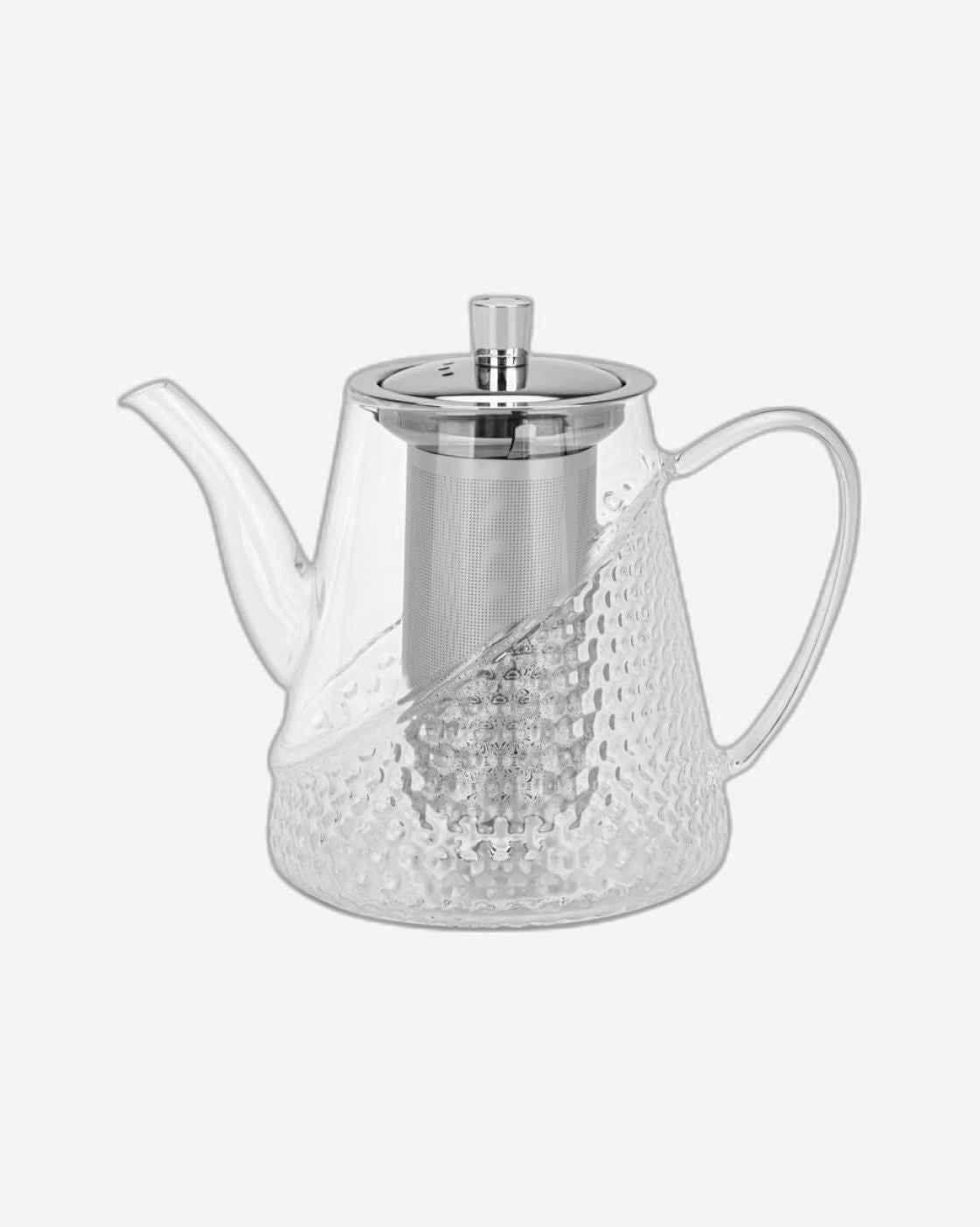 Fissman Tea Pot 1000ml with Stainless Steel Filter Borosilicate Glass