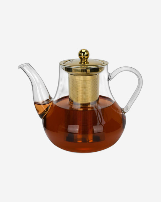 Fissman Tea Pot 1200ml with Stainless Steel Filter Borosilicate Glass