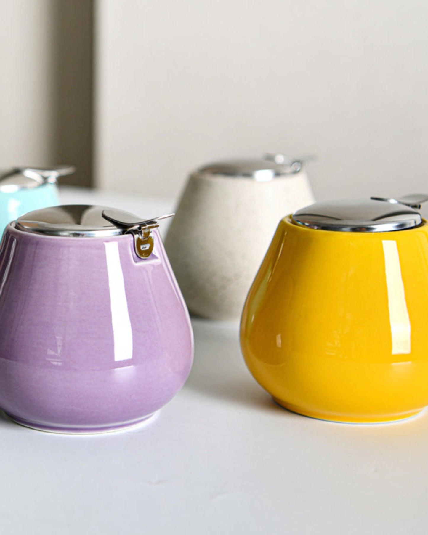 Fissman Sugar Bowl Ceramic Yellow
