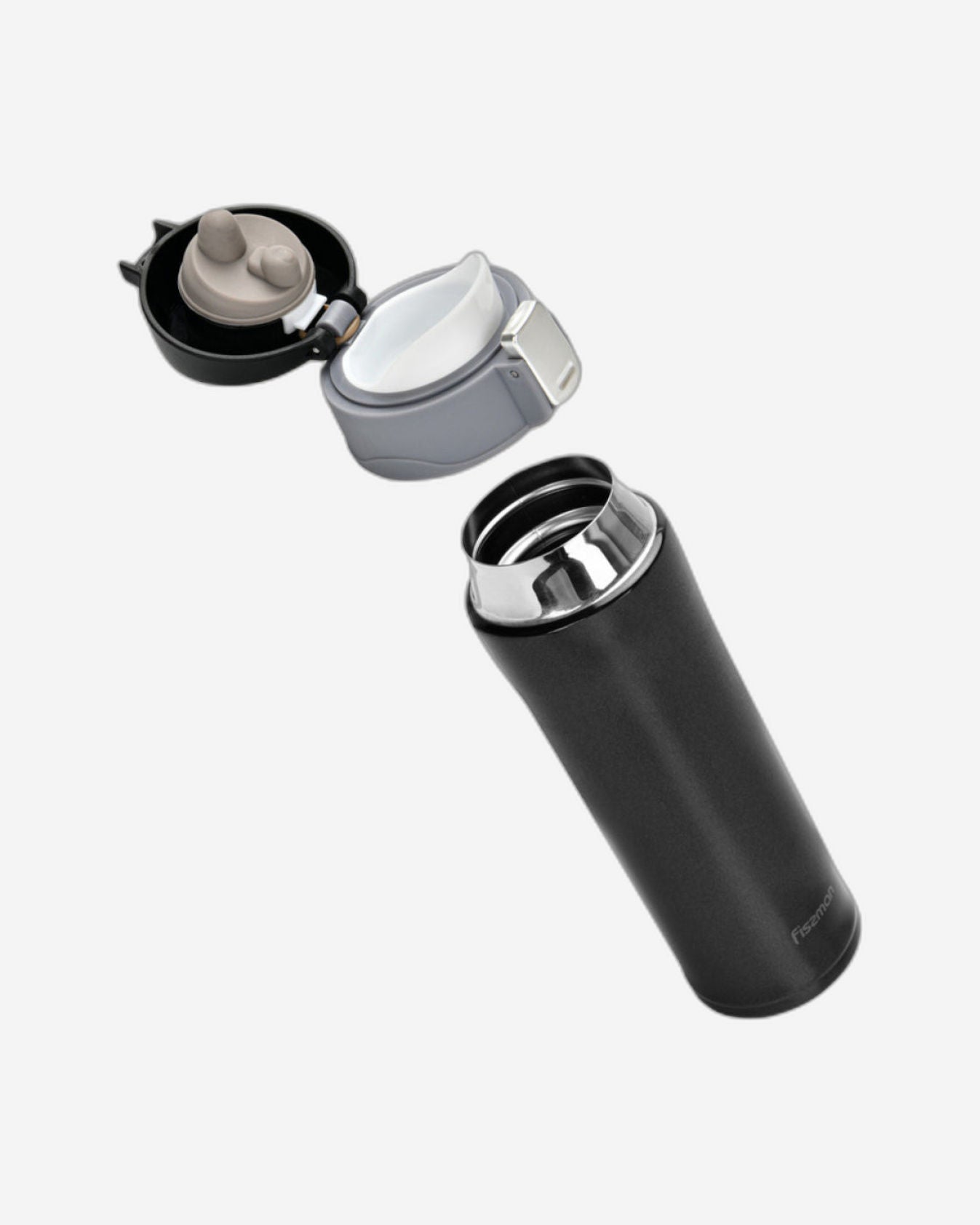 Fissman Travel Mug Double Wall Vacuum Black 450ml