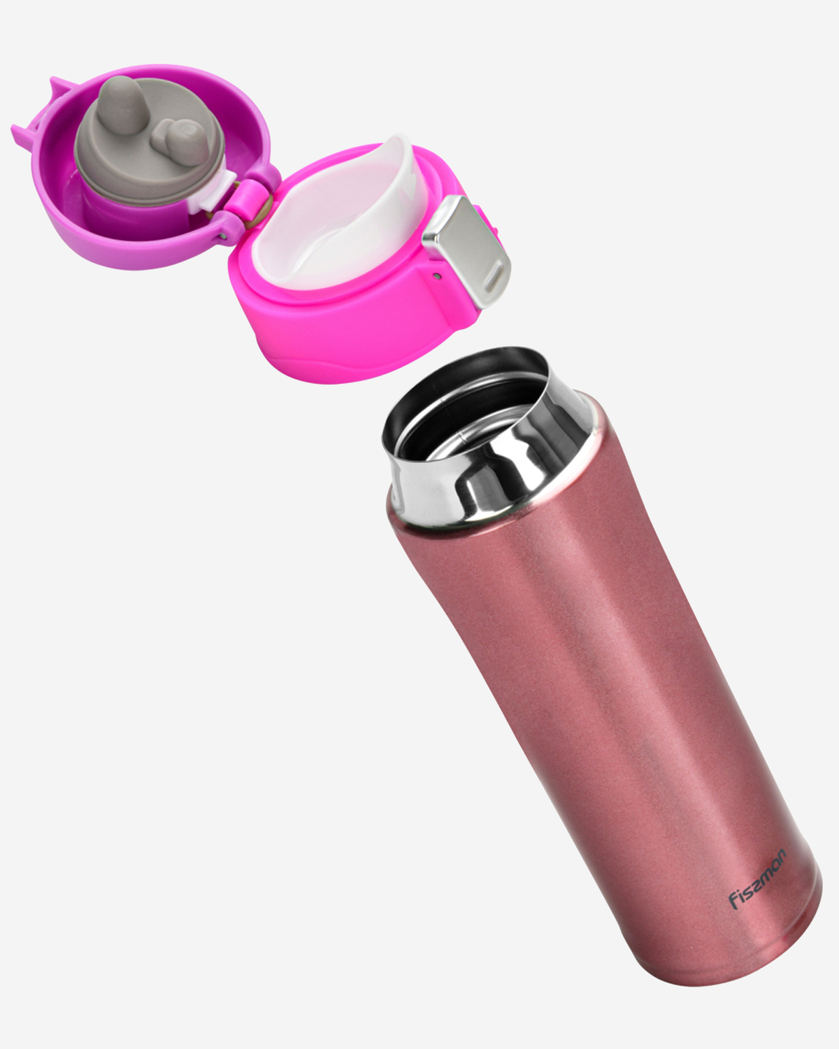 Fissman Travel Mug Vacuum Double Wall Pink 450ml