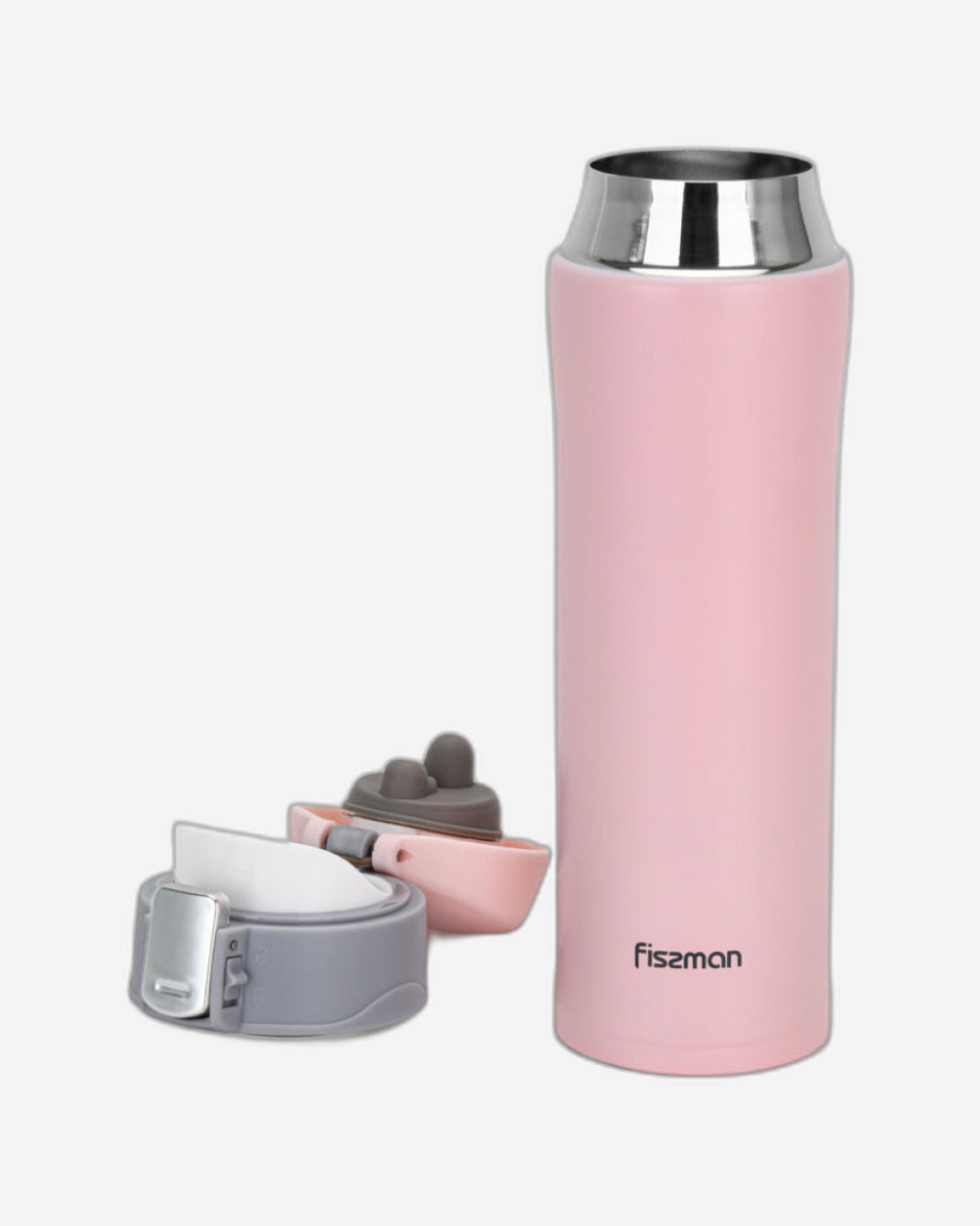 Fissman Travel Mug Double Wall Vacuum Pink