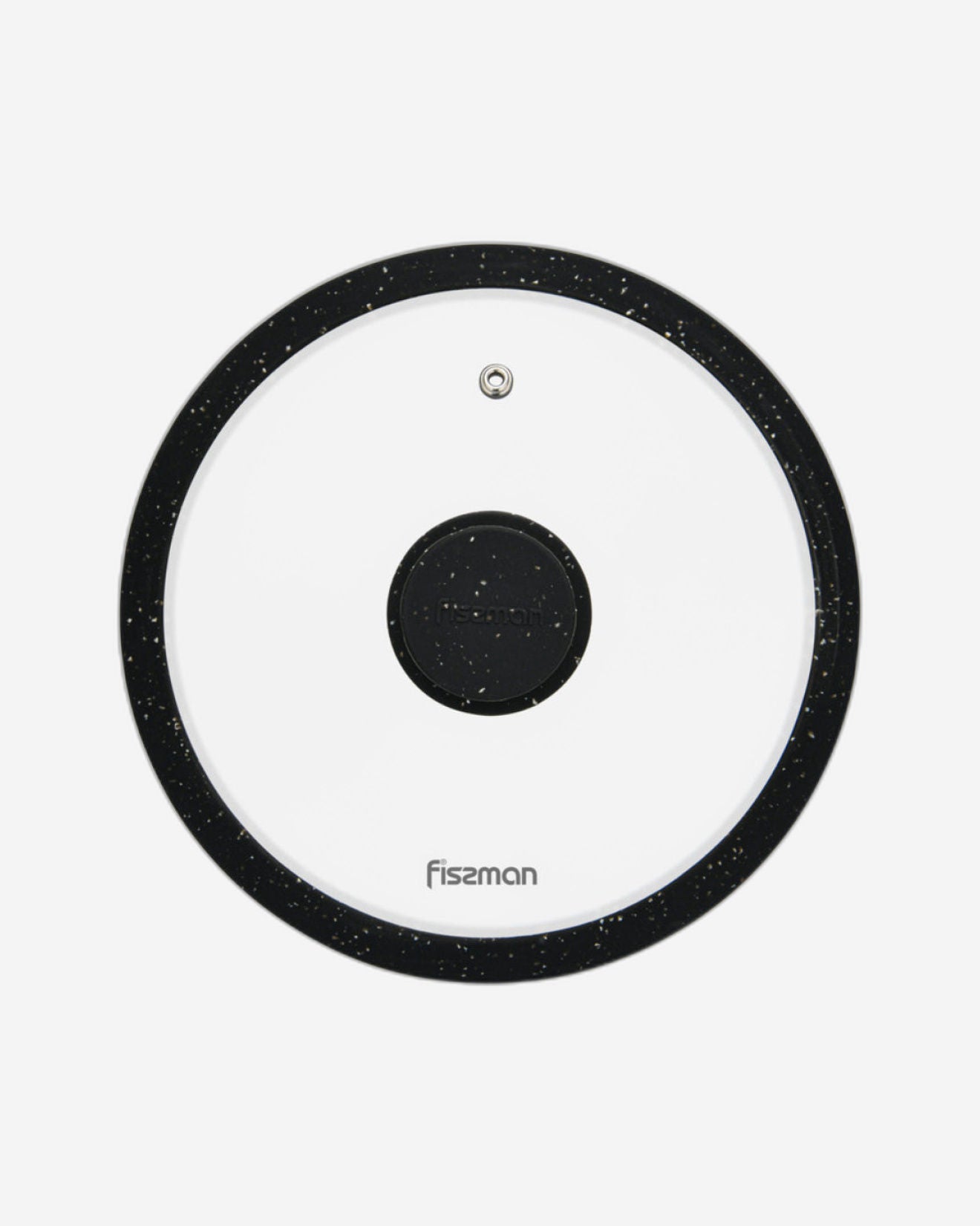 Fissman Glass Lid 20cm Arcades With Silicone Rim Black