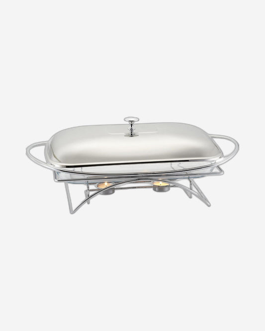 Cuisine Art Alore Stainless Steel Rectangular Food Warmer 1.5L | Keep Food Warm for Hours | Elegant Design | Durable Stainless Steel