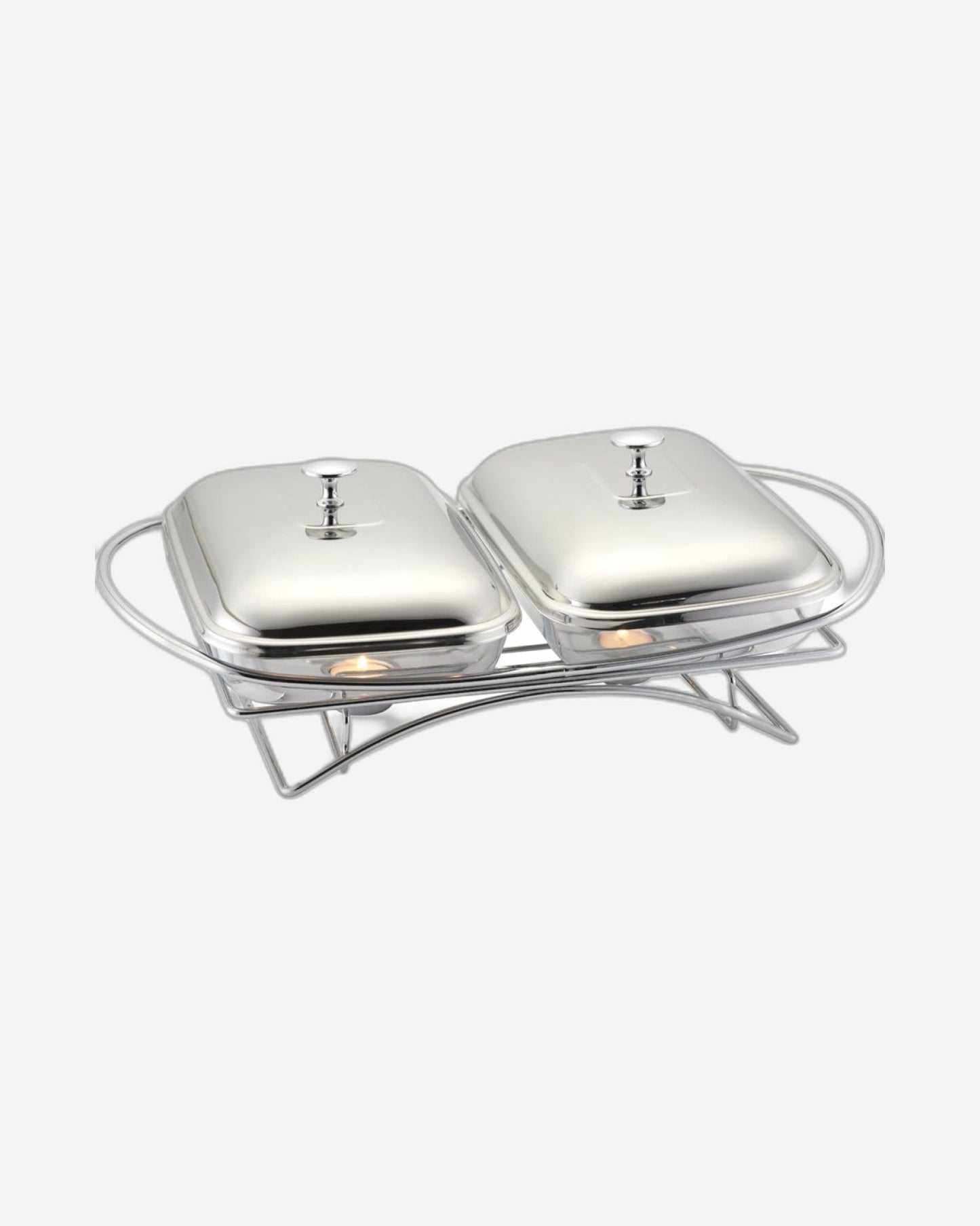 Cuisine Art Steel Warmer - 2 x 1.5-Liter Capacity - Dual Food Warming Convenience