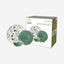 Shallow Porcelain Noah Dinner Set, 12 Pieces, Green, (4 Dinner Plates, 4 Side Plates, 4 Small Bowl)