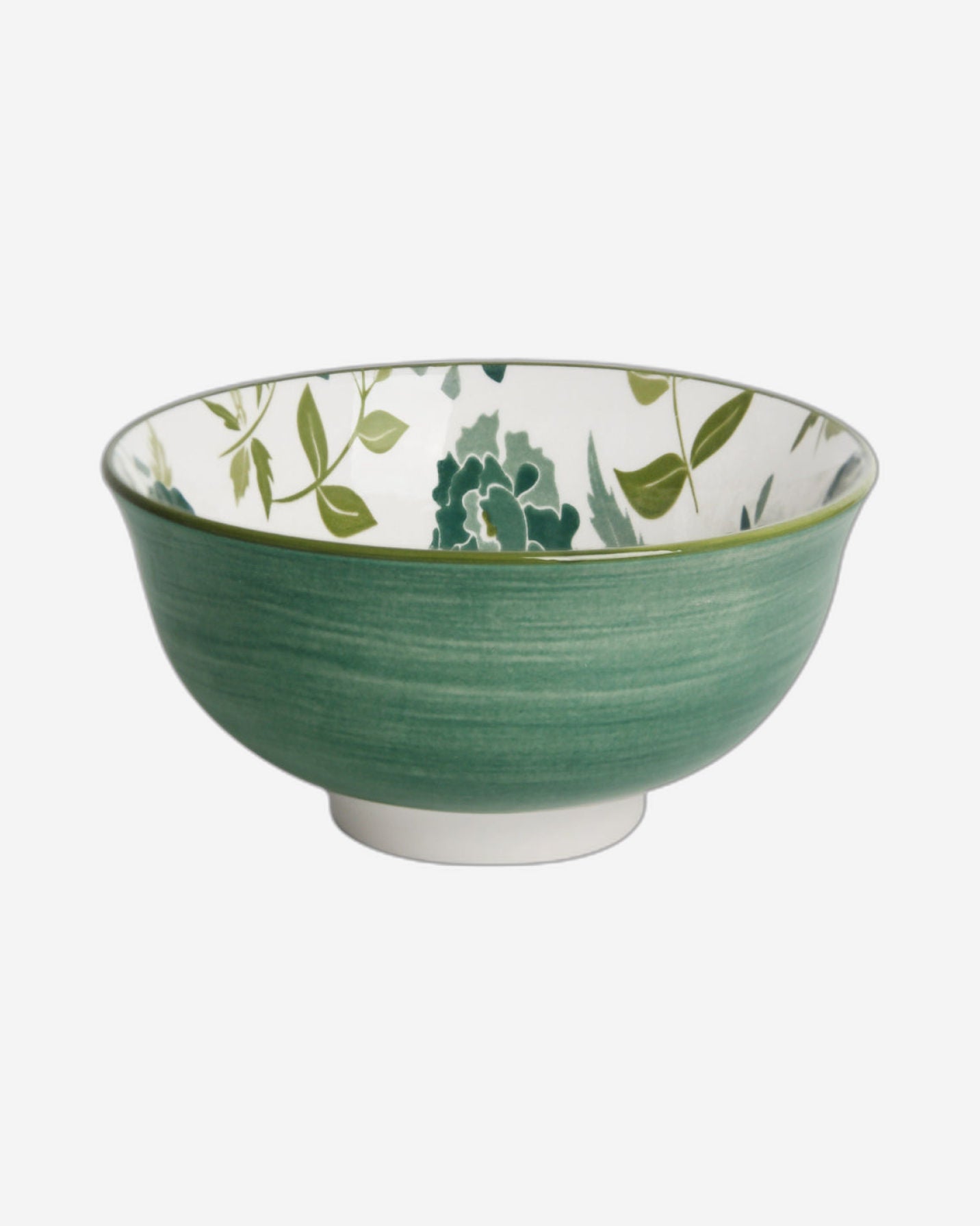 Shallow Porcelain Noah Dinner Set, 12 Pieces, Green, (4 Dinner Plates, 4 Side Plates, 4 Small Bowl)