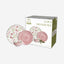 Shallow Porcelain Arlo Dinner Set, 12 Pieces, Pink, (4 Dinner Plates, 4 Side Plates, 4 Small Bowl)