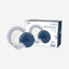 Shallow Porcelain Rosy Dinner Set, 18 Pieces, Blue (4 Dinner Plates, 4 Side Plates, 4 Small Bowl)