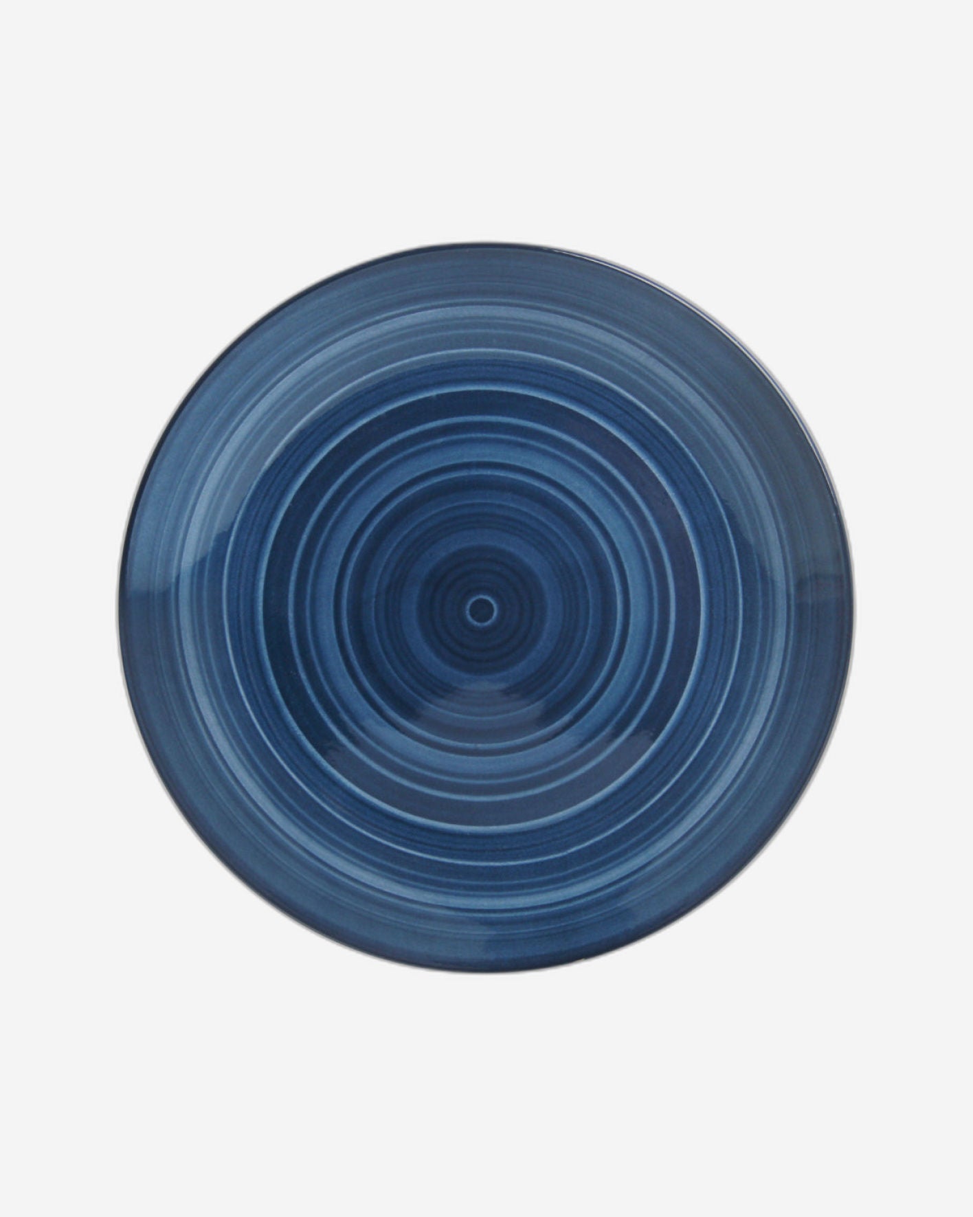 Shallow Porcelain Rosy Dinner Set, 18 Pieces, Blue (4 Dinner Plates, 4 Side Plates, 4 Small Bowl)