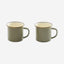 BareBones - Enamel 2-Tone Mug Set - Olive Drab