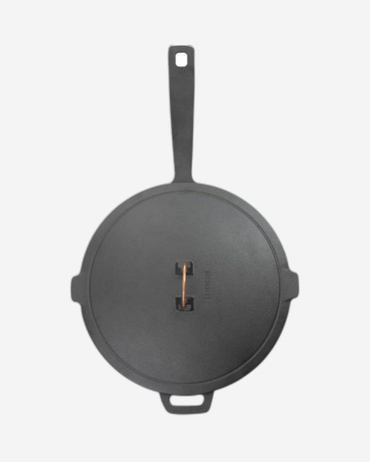 BareBones - Enamel Lined Cast Iron Skillet - 12 in - Vintage White