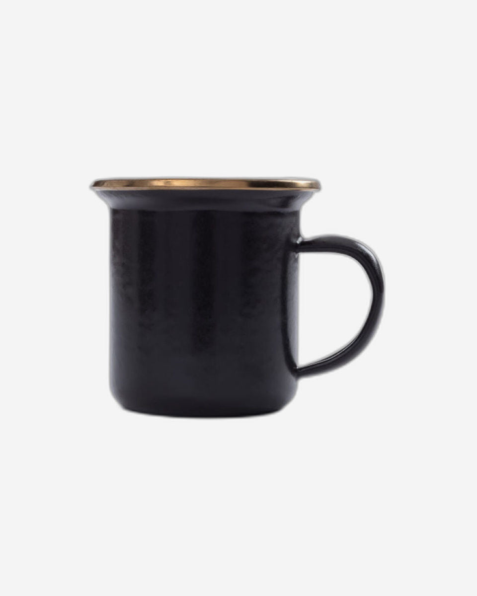 BareBones - Enamel Espresso Cup Charcoal - set of 2