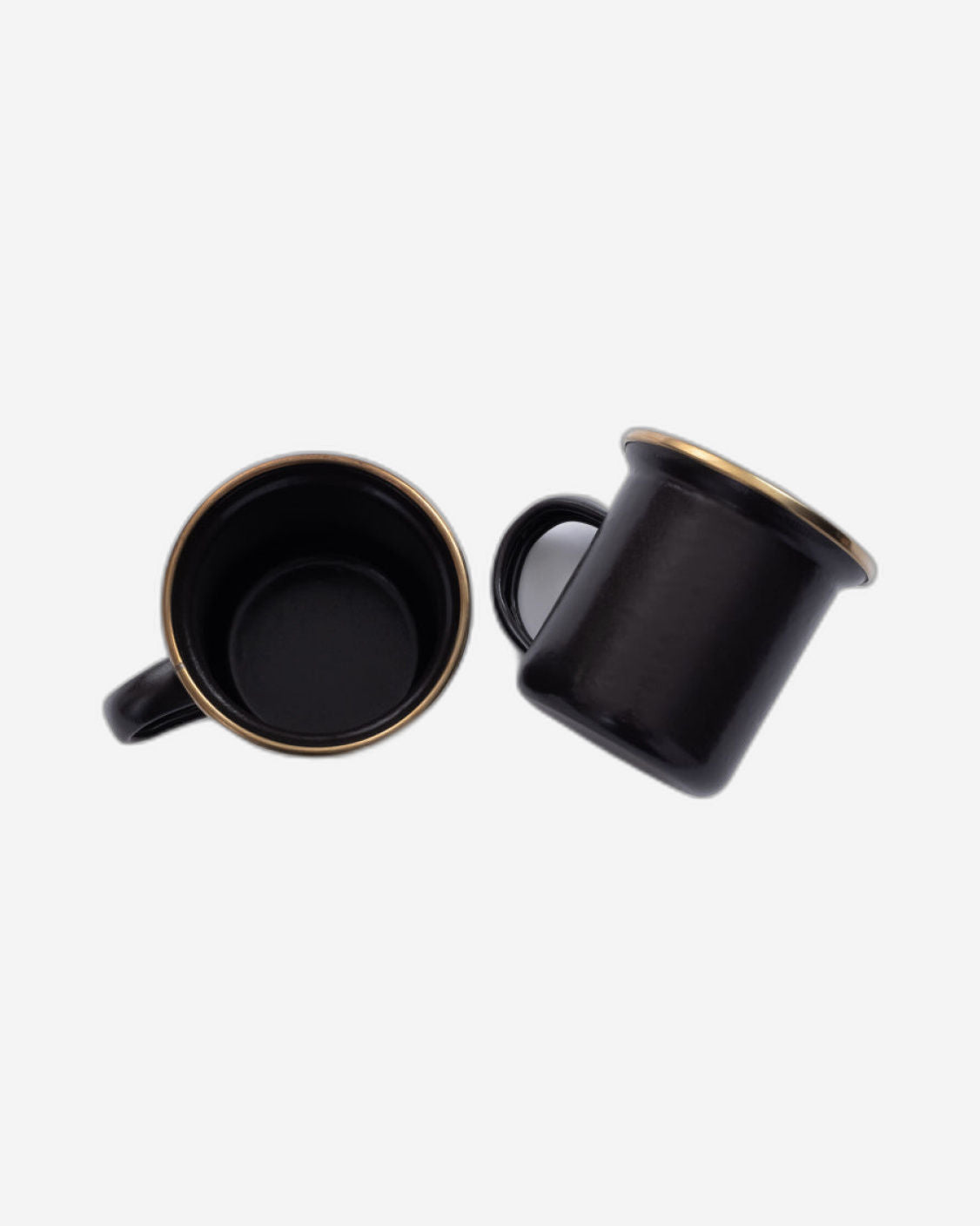 BareBones - Enamel Espresso Cup Charcoal - set of 2
