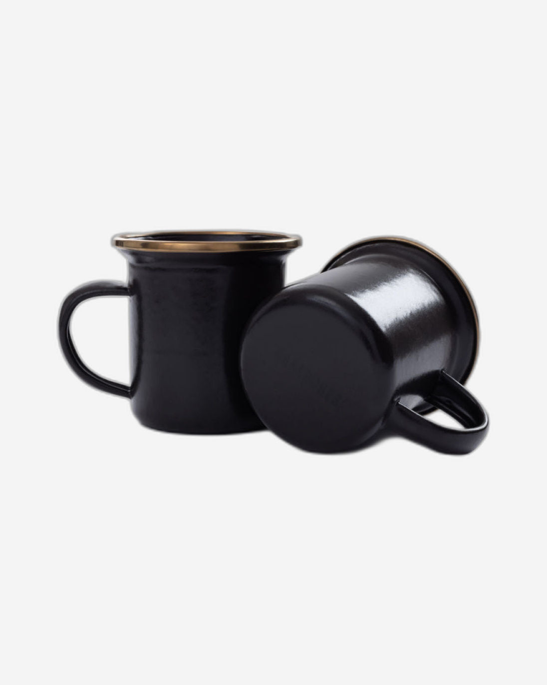 BareBones - Enamel Espresso Cup Charcoal - set of 2