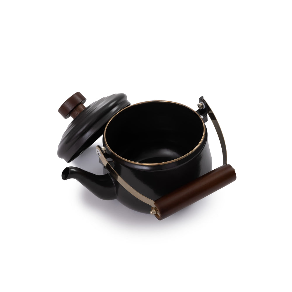 BareBones - Enamel Teapot Charcoal