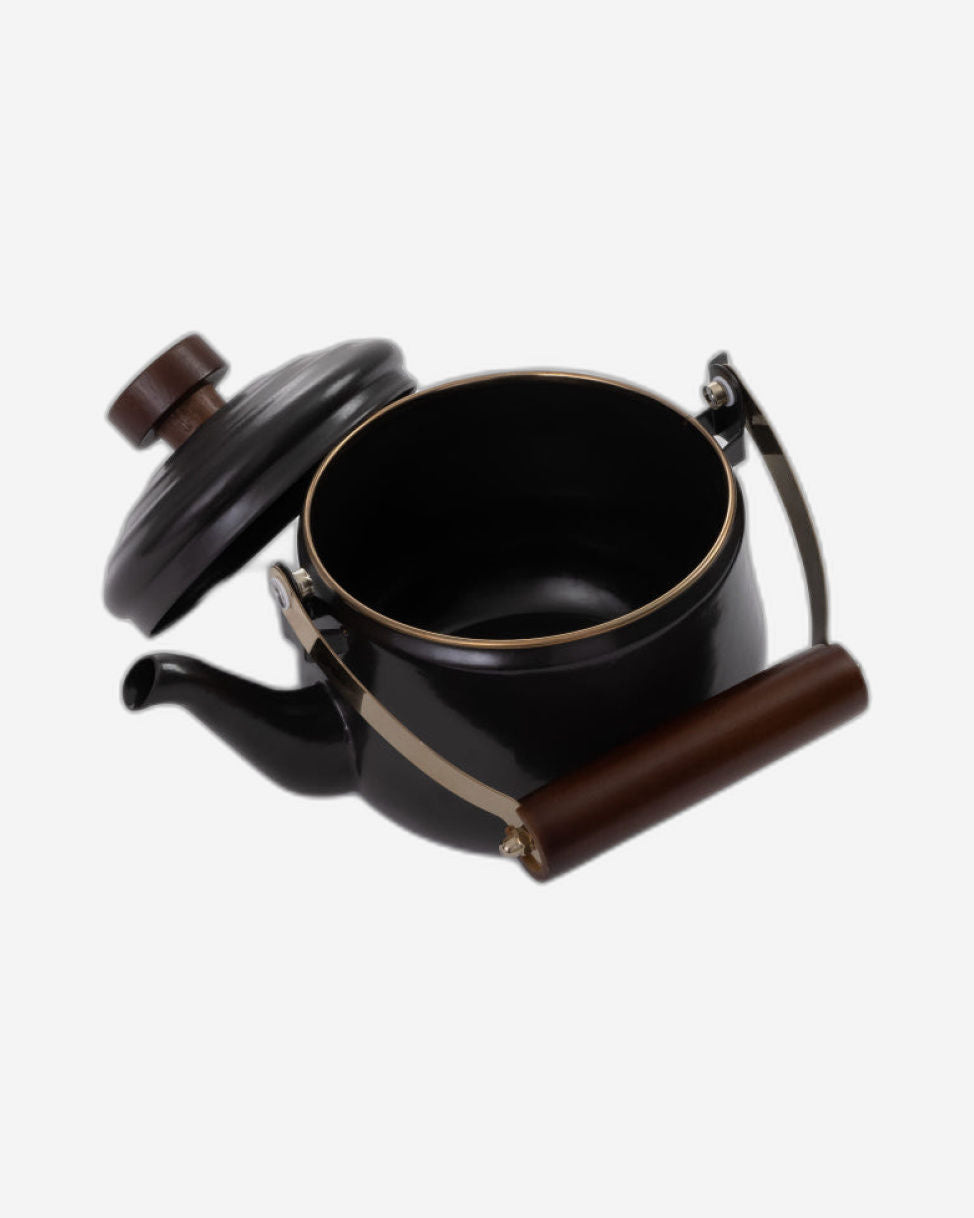 BareBones - Enamel Teapot Charcoal