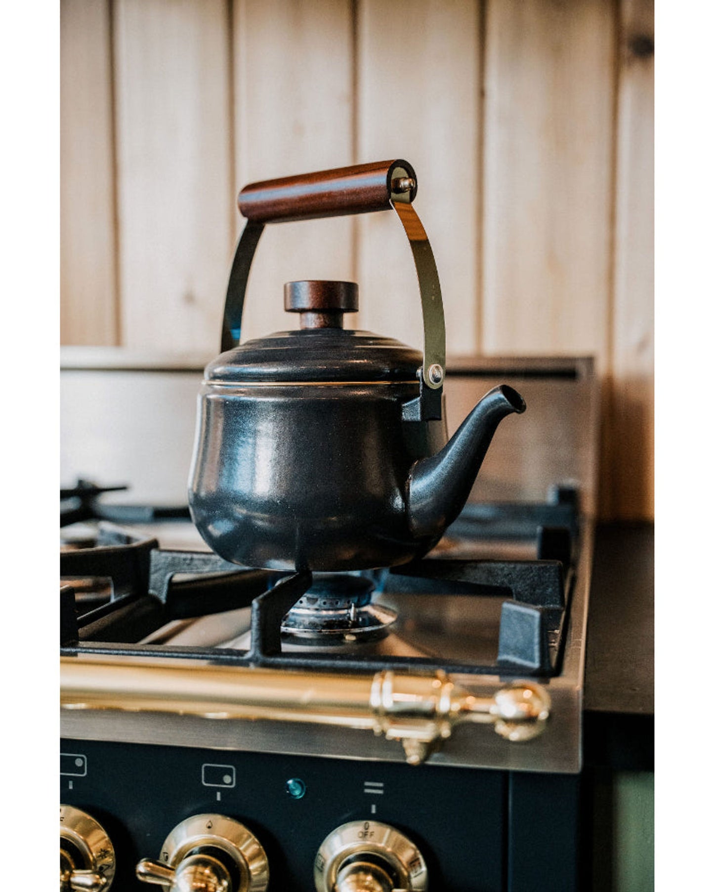 BareBones - Enamel Teapot Charcoal
