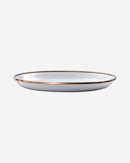 BareBones - Enamel Salad Plate Eggshell - set of 2