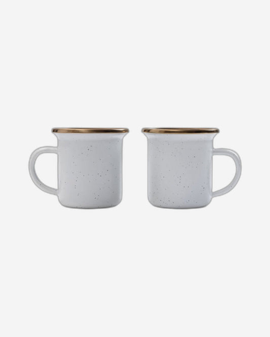 BareBones - Enamel Espresso Cup Eggshell - set of 2